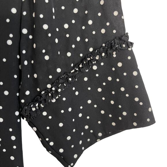 Vivienne Tam Black and White Polka Dot Silk Midi Dress - Picture 5 of 9